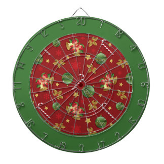 Kerst Ornamant & Candy Cane Patroon Dartbord