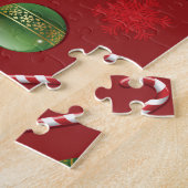 Kerst Ornamant & Candy Cane Patroon Legpuzzel (Zijkant)