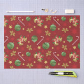 Kerst Ornamant & Candy Cane Patroon Tissuepapier (Craft)