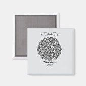 Kerst Ornament 2024 Magneet (Voorkant / Achterkant)