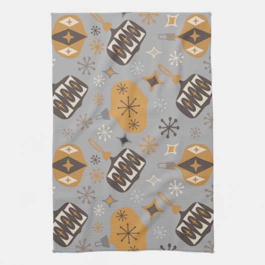 Kerst Ornament Atomic Mod Stars & Diamonds Theedoek (Verticaal)