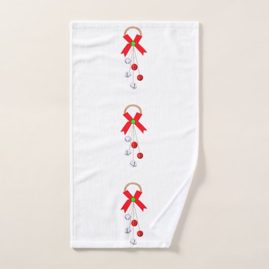 Kerst ornament badhanddoek set bad handdoek (Handdoek)