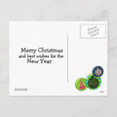 Kerst Ornament Ball Briefkaart (Achterkant)