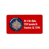 Kerst Ornament Ball Label (Voorkant)