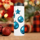 Kerst Ornament Ballen & Sterren Thermische Tumbler Thermosbeker