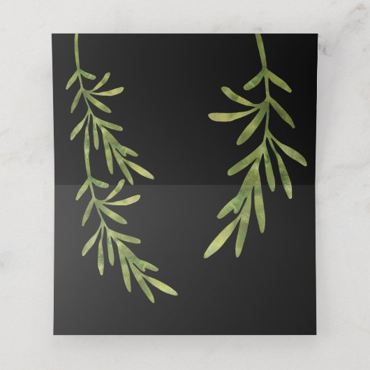 Kerst ornament | Blauw | Ontvangst van weddenschap Plaatskaartje (Binnenkant ongevouwen)