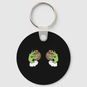 Kerst Ornament Borst Grappige Kerst Sleutelhanger