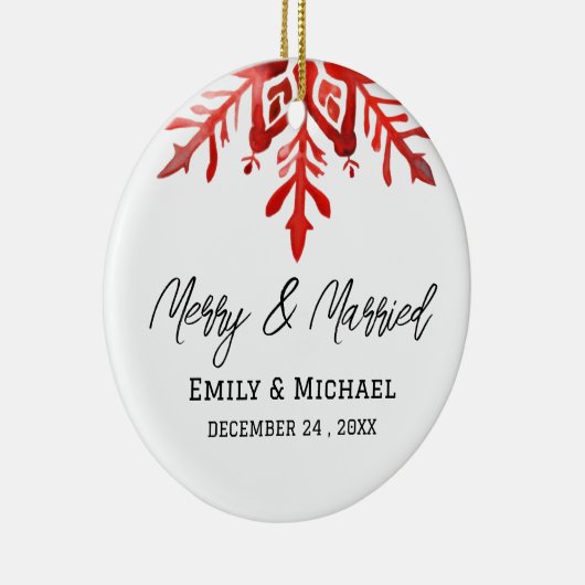 Kerst Ornament bruiloft gunst (Rechts)