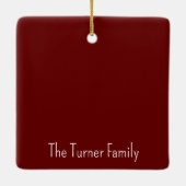 Kerst Ornament Cadeau | Aangepaste Familie Foto (Achterkant)
