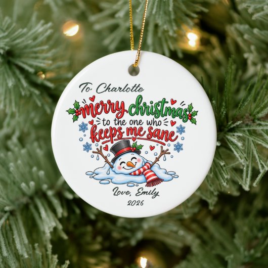 Kerst Ornament Cadeau om Mij Sane te Houden (Boom)