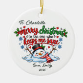 Kerst Ornament Cadeau om Mij Sane te Houden (Voorkant)