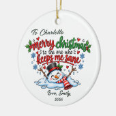 Kerst Ornament Cadeau om Mij Sane te Houden (Links)