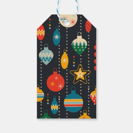Kerst Ornament Cadeaubijslip Cadeaulabel (Voorkant)