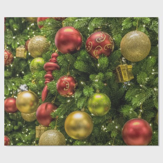 Kerst ornament Decor inpakpapier (Vlak)