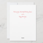 Kerst ornament en licht feestdagenkaart (Achterkant)