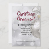 Kerst Ornament Exchange Ideeën Kaart (Voorkant)