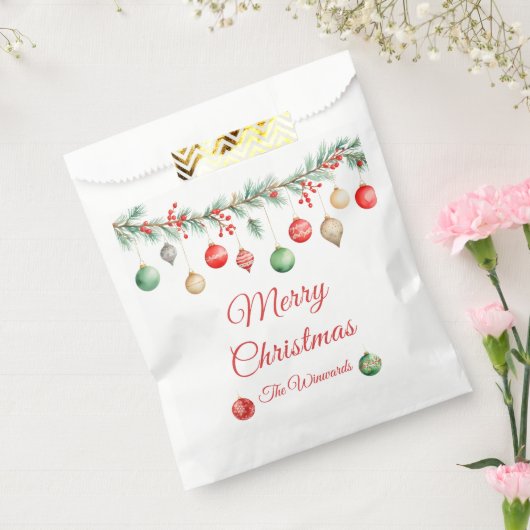 Kerst Ornament Exchange Party Garland Bedankzakje (Gezegeld)