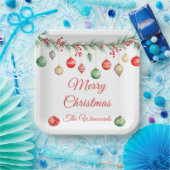 Kerst Ornament Exchange Party Garland Papieren Bordje (Feest)