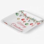 Kerst Ornament Exchange Party Garland Papieren Bordje (Gebogen)