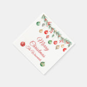 Kerst Ornament Exchange Party Garland Servet (Hoek)