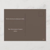 Kerst Ornament Foto Sneeuwvlokken Modern Feestdagenkaart (Achterkant)