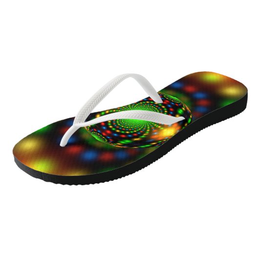 Kerst Ornament Fractal Design Teenslippers (Schuin)