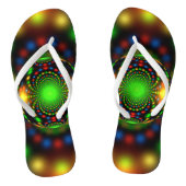 Kerst Ornament Fractal Design Teenslippers (Voetbed)