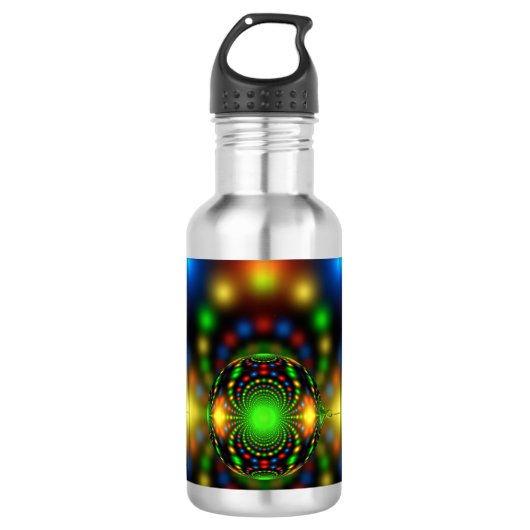 Kerst Ornament Fractal Ontwerp-29440 Waterfles (Voorkant)