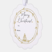 Kerst Ornament Gift Label (Links)