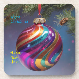 Kerst Ornament hard plastic onderzetters
