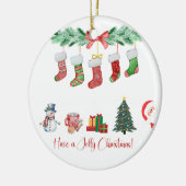 Kerst ornament - Heb een vrolijke kerst (Links)