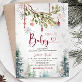 Kerst Ornament Holiday Party Uitnodigen Kaart