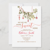 Kerst Ornament Housewarming Feest Kaart (Voorkant)