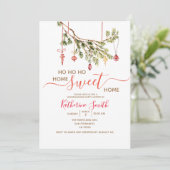 Kerst Ornament Housewarming Feest Kaart (Staand voorkant)