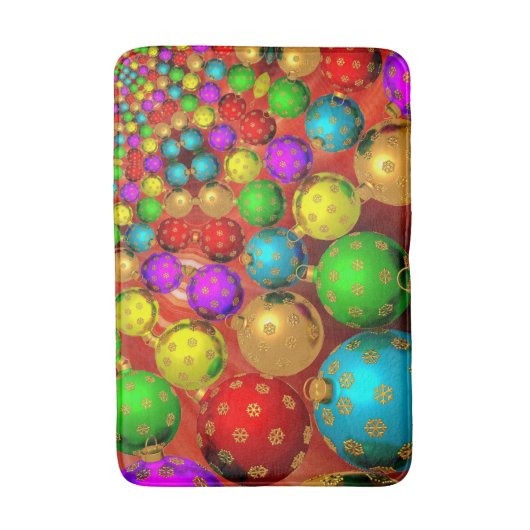 Kerst Ornament Jamboree Badmat (Voorkant Verticaal)