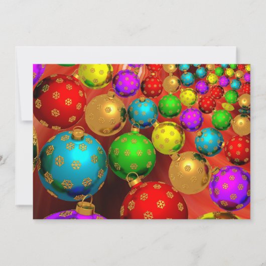 Kerst Ornament Jamboree Feestdagenkaart (Voorkant)
