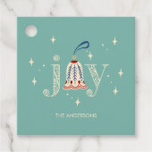 Kerst Ornament Joy Holiday Bedankjes Labels (Voorkant)