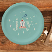 Kerst Ornament Joy Holiday Papieren Bordje