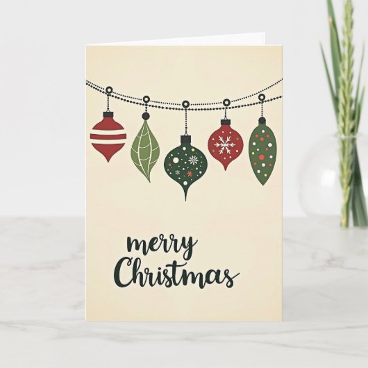 Kerst Ornament Kaart (Voorkant)