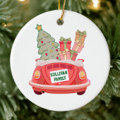 Kerst Ornament Keepsake met Familie Auto