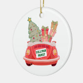 Kerst Ornament Keepsake met Familie Auto (Links)