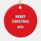 Kerst Ornament Keepsake met Familie Auto (Achterkant)