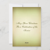 Kerst Ornament Kribbe Jezus Geboorte Feestdagenkaart (Achterkant)