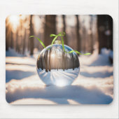 Kerst Ornament Lens Bal Muismat (Voorkant)