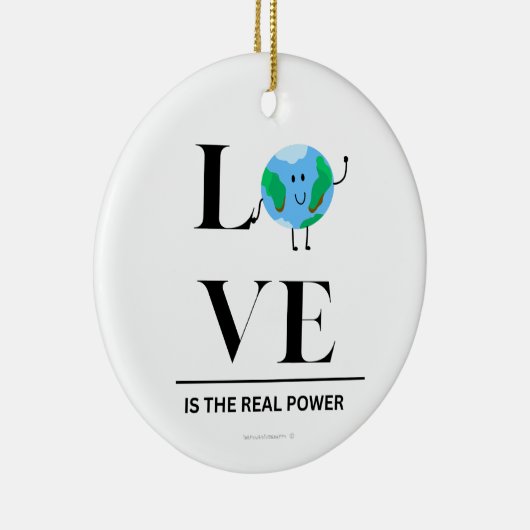 Kerst Ornament - Liefde is de echte kracht (Rechts)