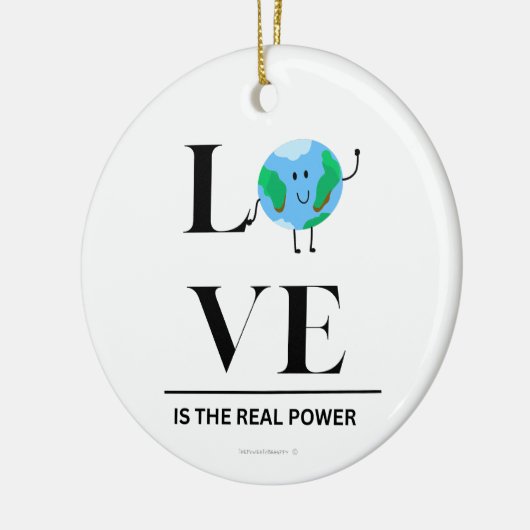 Kerst Ornament - Liefde is de echte kracht (Links)