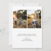 Kerst ornament lijn art foto kaart (Achterkant)