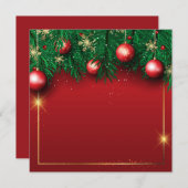 Kerst Ornament Lijst Kaart (Voorkant / Achterkant)