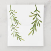 Kerst ornament | Meerdere kleuren op wit |Weddensc Plaatskaartje (Binnenkant ongevouwen)