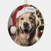 Kerst Ornament met hond. (Links)